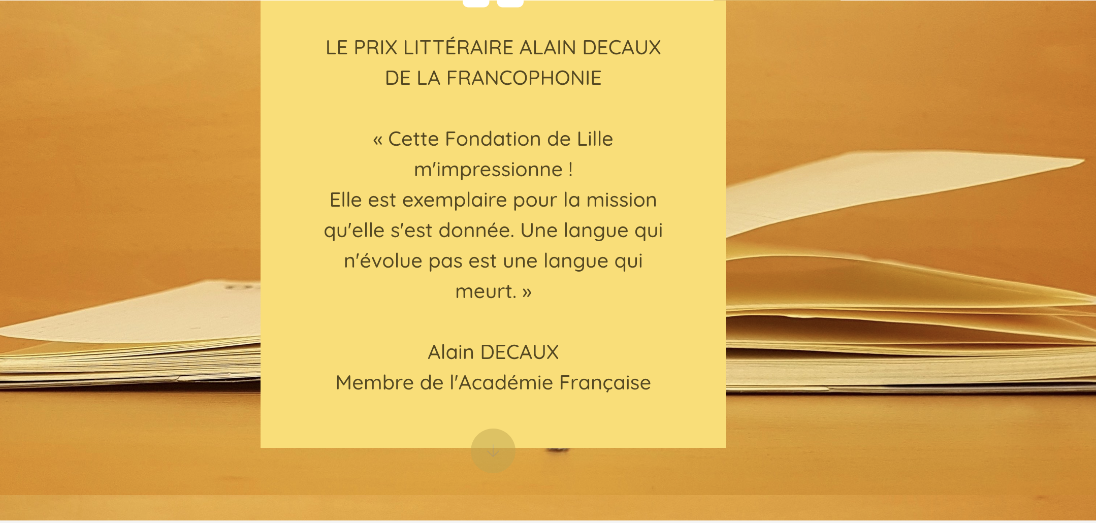 9e édition du Prix Littéraire Alain Decaux de la Francophonie