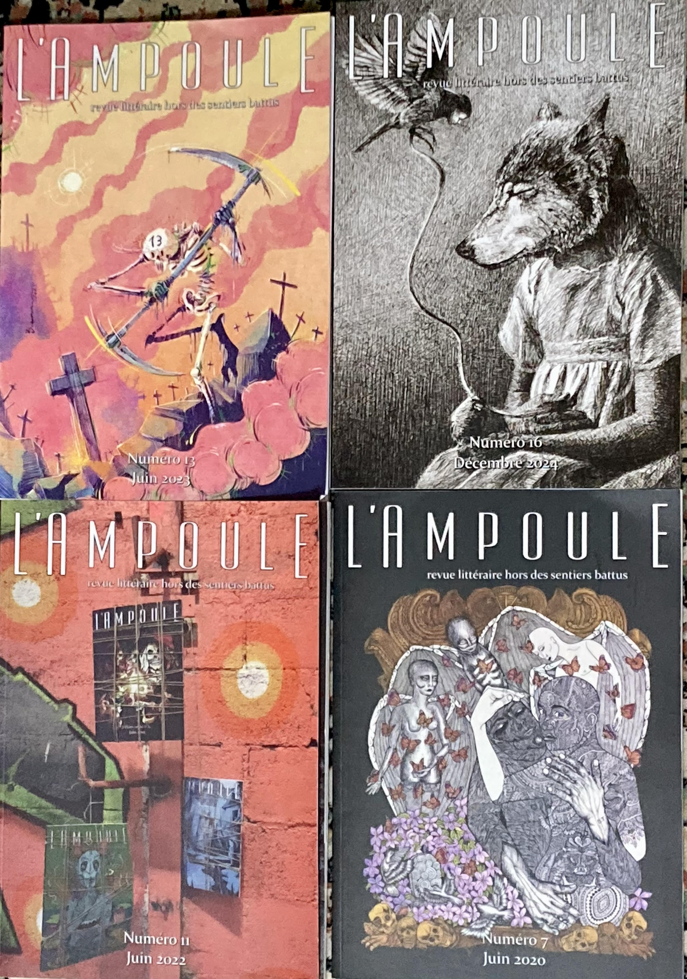 Mes contributions à L'Ampoule